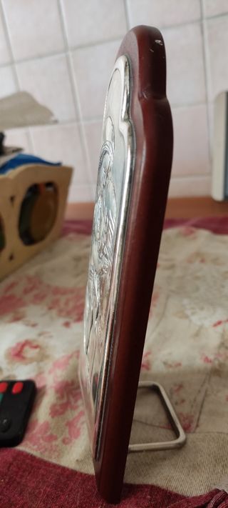 quadretto in argento da mobile e da muro