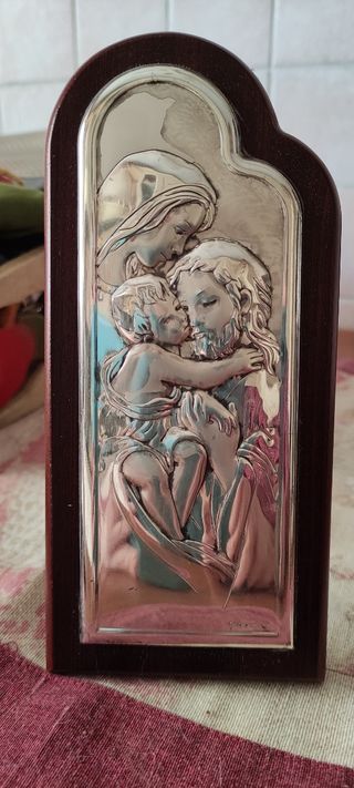 quadretto in argento da mobile e da muro