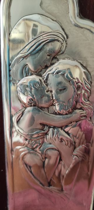 quadretto in argento da mobile e da muro