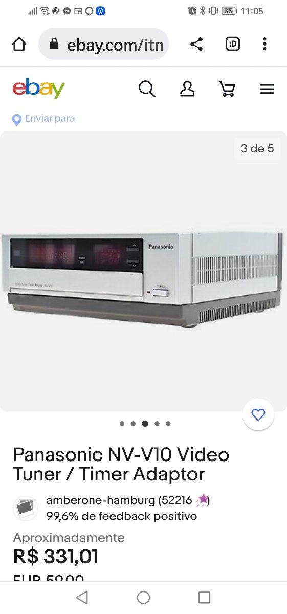 Panasonic video/ Timer adaptor