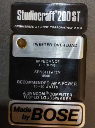 Pareja de altavoces BOSE StudioCraft 200 ST negros