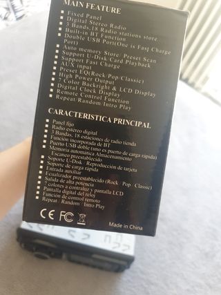 radio coche usb con mando