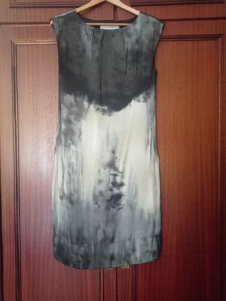 Vestido con degradado de grises