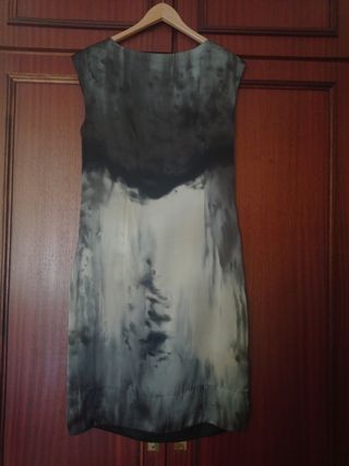 Vestido con degradado de grises
