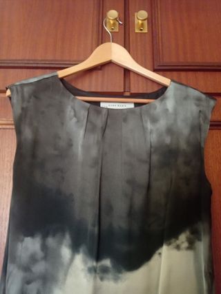 Vestido con degradado de grises