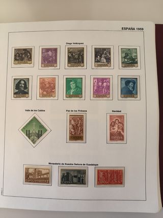 Colección de sellos nuevos de España