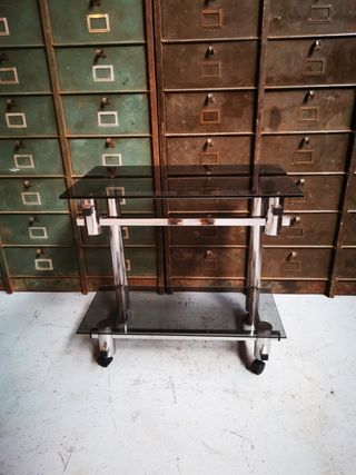 Mesa canarera años 70-80. auxuliar