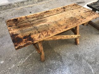 Mesa rustica matazon o trabajo