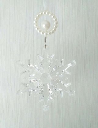 Colgante transparente "Copo de nieve"