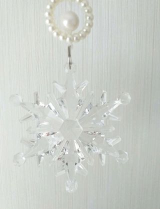 Colgante transparente "Copo de nieve"