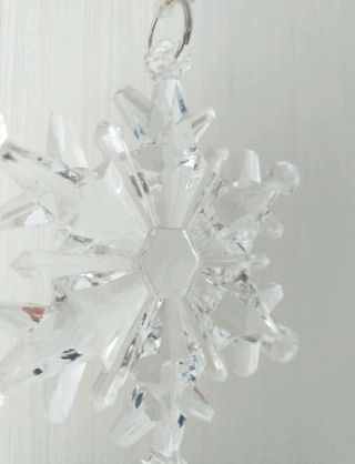 Colgante transparente "Copo de nieve"