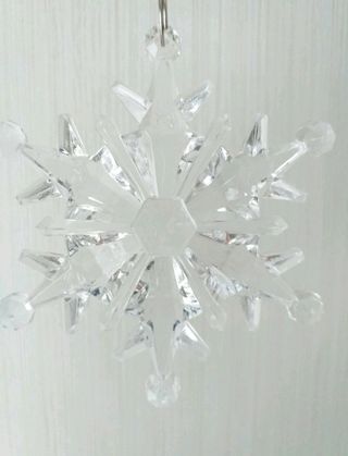 Colgante transparente "Copo de nieve"