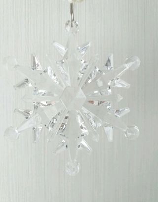 Colgante transparente "Copo de nieve"
