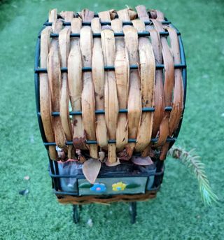 Centro original con suculentas de colores