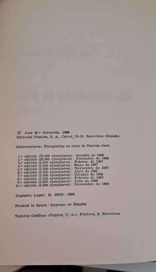 Ha Estallado la Paz de Jose Maria Gironella
