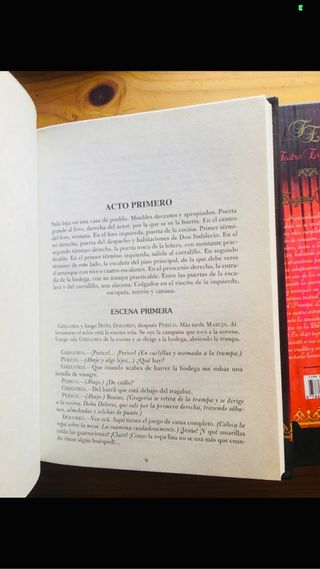 Libros teatro español