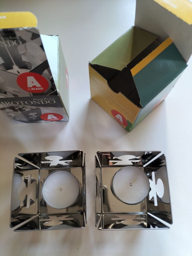 Porta tea-light Alessi collezione Girotondo 