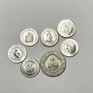 Monedas o fichas en aluminio Catecismo Parroquial