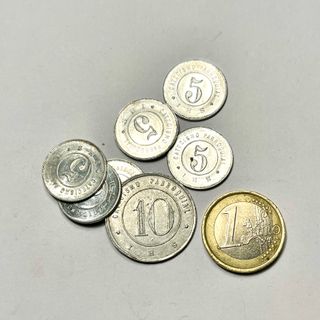 Monedas o fichas en aluminio Catecismo Parroquial