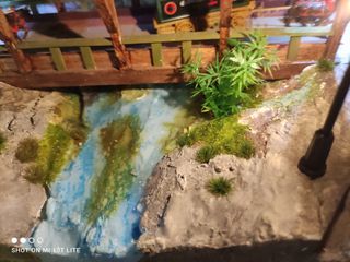 Maqueta escala 1:72 puente de madera