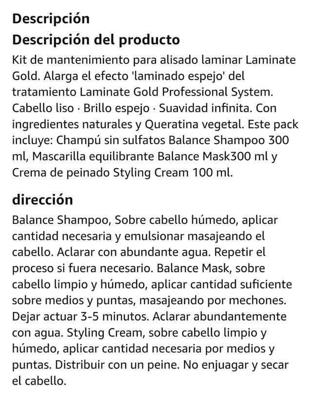 kit mantenimiento alisado laminate