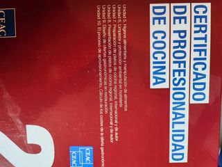 Libros certificado de cocina