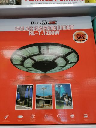 illuminazione 360° circolare solare per esterno