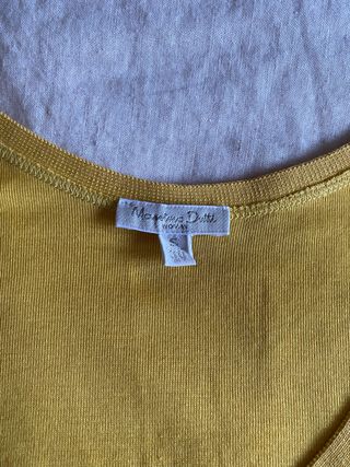 Camiseta tirantes amarillo Massimo Dutti 
