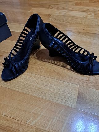 Sandalias piel LODI de cuña