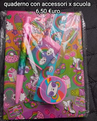 set accessori x scuola