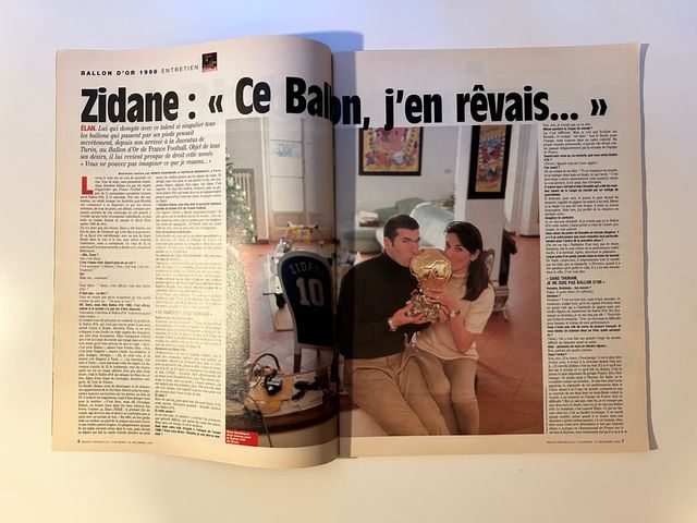 Zidane Balón de Oro France Football