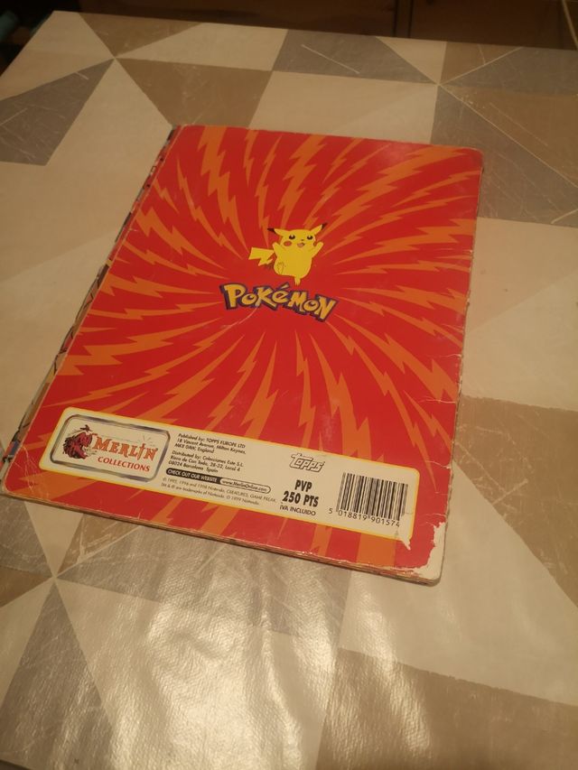 album de cromos pokemon completo