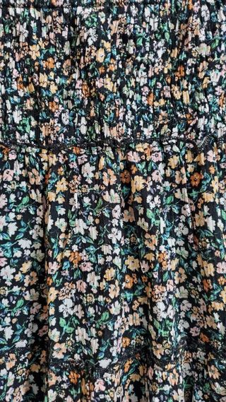 Falda mini con estampado de flores