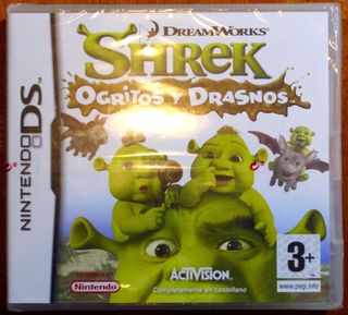 Shrek Ogritos y Drasnos Nintendo DS Lite DSi NUEVO