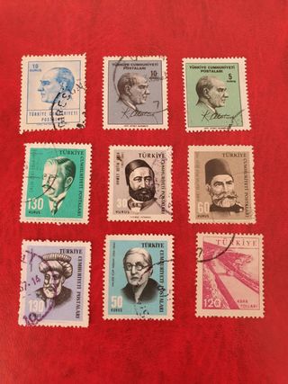 Lote de sellos de Turquia