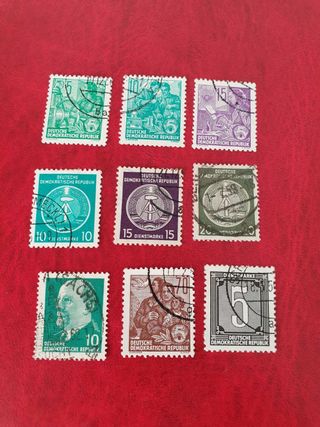 Lote sellos extinta Republica Democratica Alemana