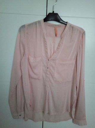 Camisa rosa palo de Brehska talla S 38