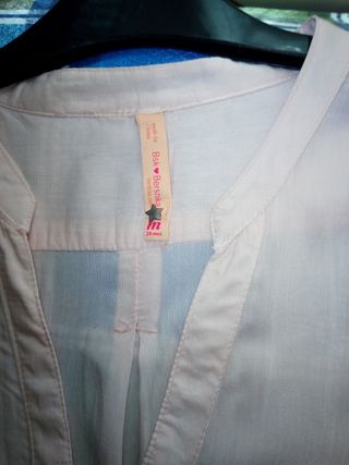 Camisa rosa palo de Brehska talla S 38