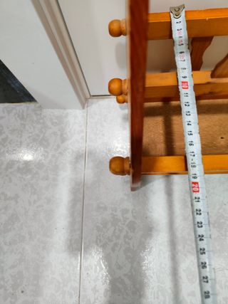 Revistero botellero columna madera noble cerezo