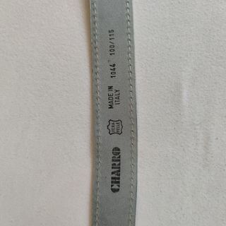Cinturón mujer cuero blanco roto 110 cm