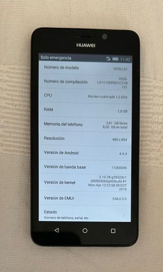 Huawei Y635 negro 8gb