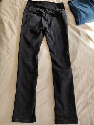 Pantalon vaquero negro premama talla 38