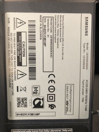 Módulo alimentación Samsung 55" CURVO 