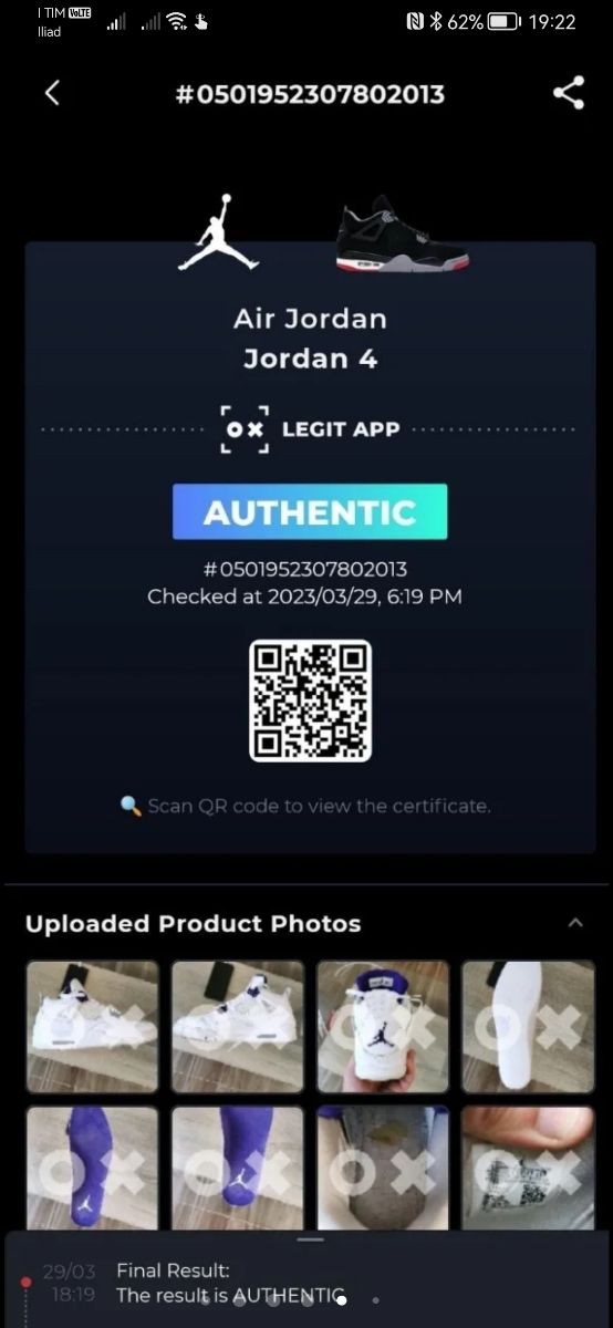 Jordan 4 retro Metallic Purple - 11US