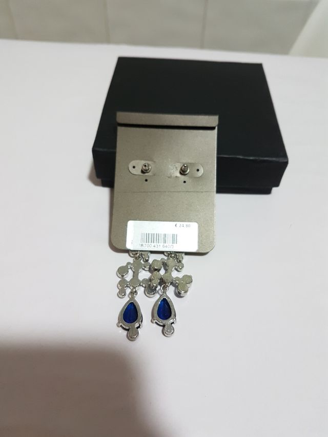 Pendientes azul moda