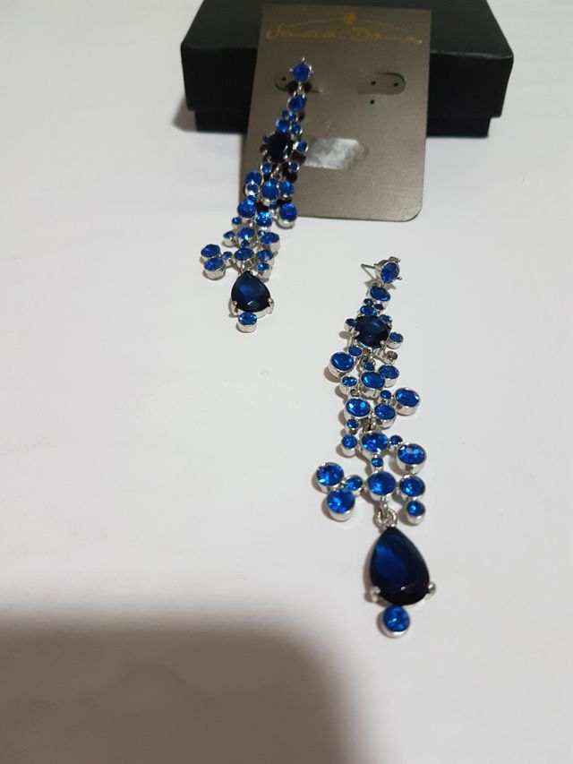 Pendientes azul moda