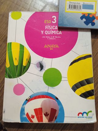 Libro de texto. Física y Química 3° ESO. ANAYA.
