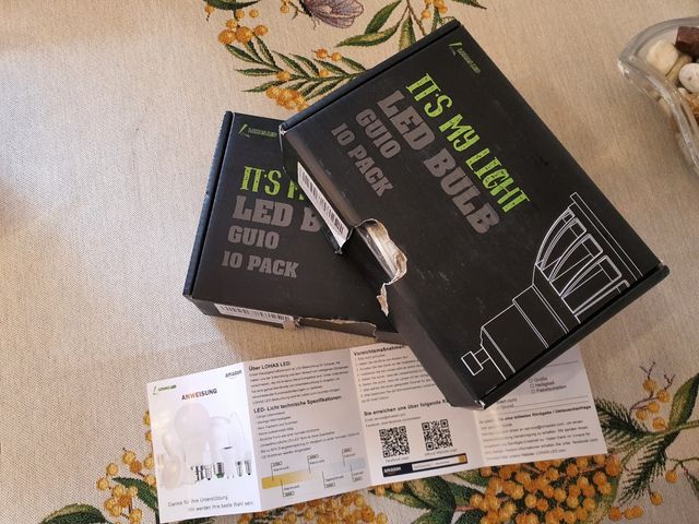 20 faretti Led Bulb da 6W 500 lumens