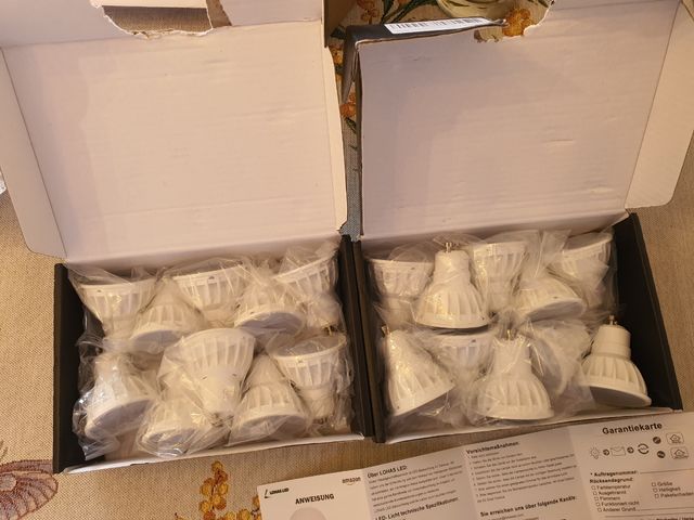 20 faretti Led Bulb da 6W 500 lumens