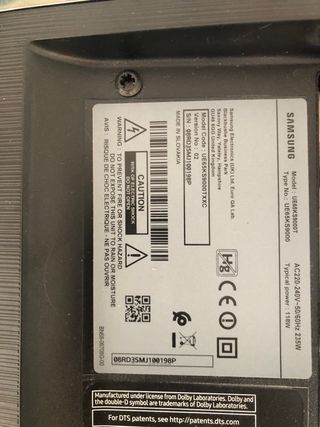 Módulo alimentación Samsung 65" CURVO 